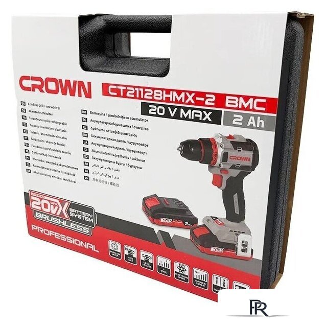 Дрель-шуруповерт Crown CT21128HMX-2 BMC (с 2-мя АКБ, кейс) - Изображение №9 — Интернет-магазин ПроЗаказ