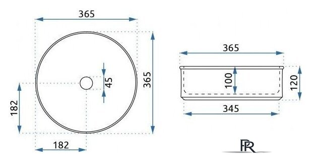 Умывальник Rea Charlotte U6960 - Изображение №7 — Интернет-магазин ПроЗаказ
