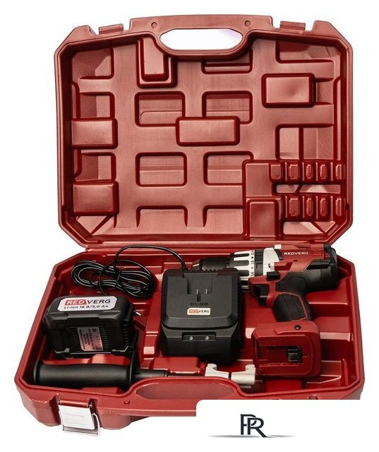 Ударная дрель-шуруповерт RedVerg RD-IS18BLM/U (с 1-им АКБ, кейс) - Изображение №13 — Интернет-магазин ПроЗаказ