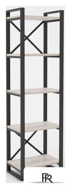 Стеллаж Hype Mebel Стандарт 50x200 (черный/древесина белая) - Изображение №1 — Интернет-магазин ПроЗаказ