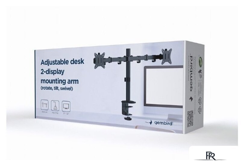 Кронштейн для монитора Gembird MA-D2-01 - Изображение №3 — Интернет-магазин ПроЗаказ