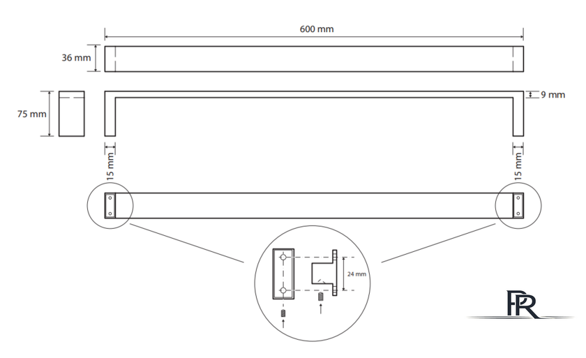 Держатель для полотенца Bemeta Gamma 145804042 - Изображение №2 — Интернет-магазин ПроЗаказ