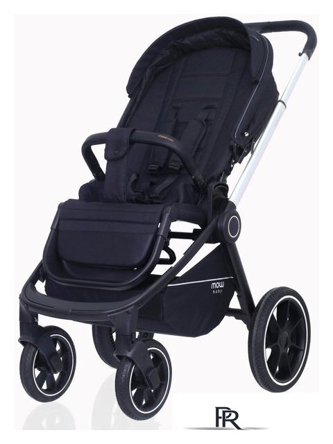 Универсальная коляска Rant MOWbaby Zoom PU (2 в 1, silver black) - Изображение №5 — Интернет-магазин ПроЗаказ