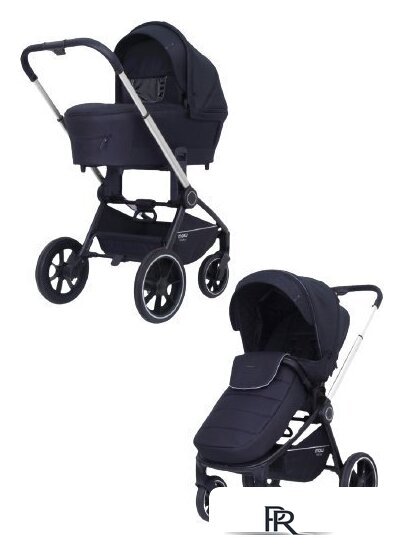 Универсальная коляска Rant MOWbaby Zoom PU (2 в 1, silver black) - Изображение №1 — Интернет-магазин ПроЗаказ