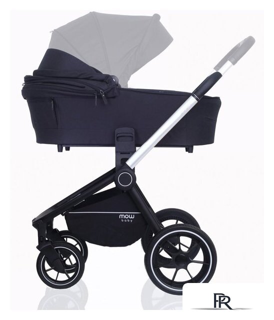 Универсальная коляска Rant MOWbaby Zoom PU (2 в 1, silver black) - Изображение №10 — Интернет-магазин ПроЗаказ