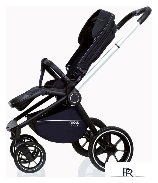 Универсальная коляска Rant MOWbaby Zoom PU (2 в 1, silver black) - Изображение №7 — Интернет-магазин ПроЗаказ