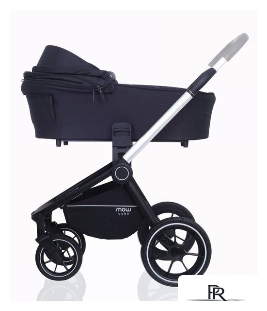 Универсальная коляска Rant MOWbaby Zoom PU (2 в 1, silver black) - Изображение №9 — Интернет-магазин ПроЗаказ
