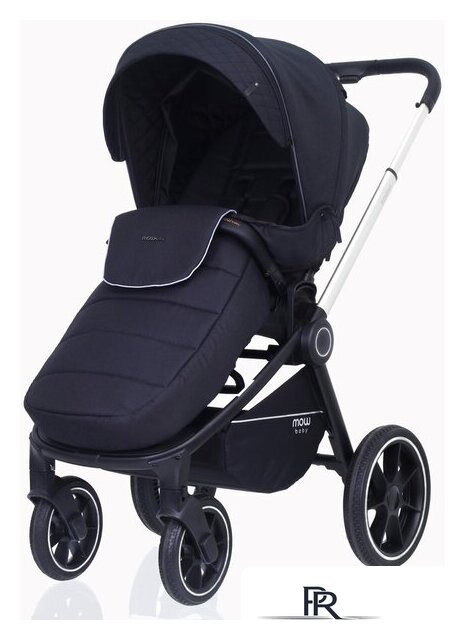 Универсальная коляска Rant MOWbaby Zoom PU (2 в 1, silver black) - Изображение №6 — Интернет-магазин ПроЗаказ