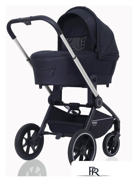 Универсальная коляска Rant MOWbaby Zoom PU (2 в 1, silver black) - Изображение №4 — Интернет-магазин ПроЗаказ