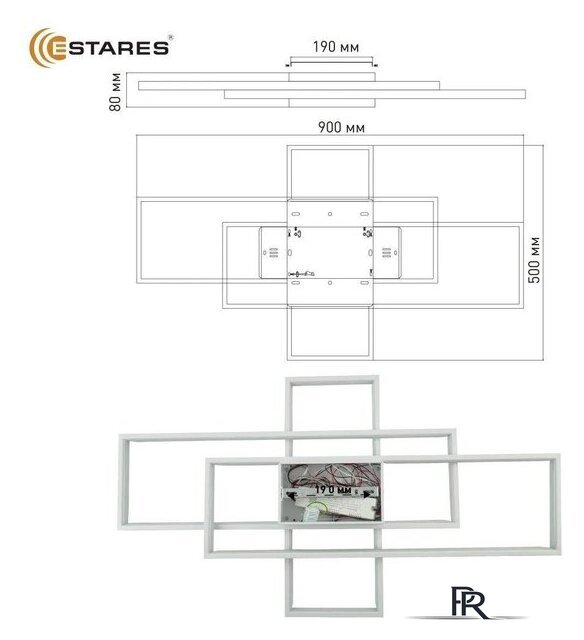  Estares Sven 120W 3S-APP-900x500x80-WHITE/WHITE-220-IP20 - Изображение №8 — Интернет-магазин ПроЗаказ