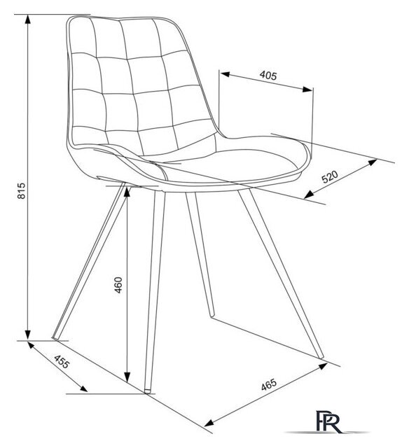 Стул Бюрократ CH-K2 2 шт (серый Holland 18/черный) - Изображение №9 — Интернет-магазин ПроЗаказ