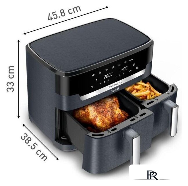 Аэрогриль (аэрофритюрница) Tefal Dual Easy Fry EY942BE0 - Изображение №2 — Интернет-магазин ПроЗаказ