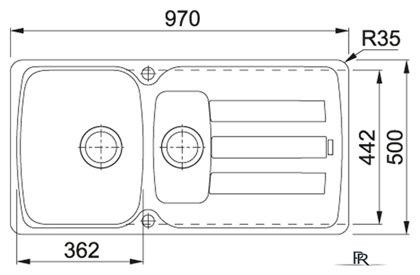 Кухонная мойка Franke Antea AZG 651 (бежевый) - Изображение №2 — Интернет-магазин ПроЗаказ