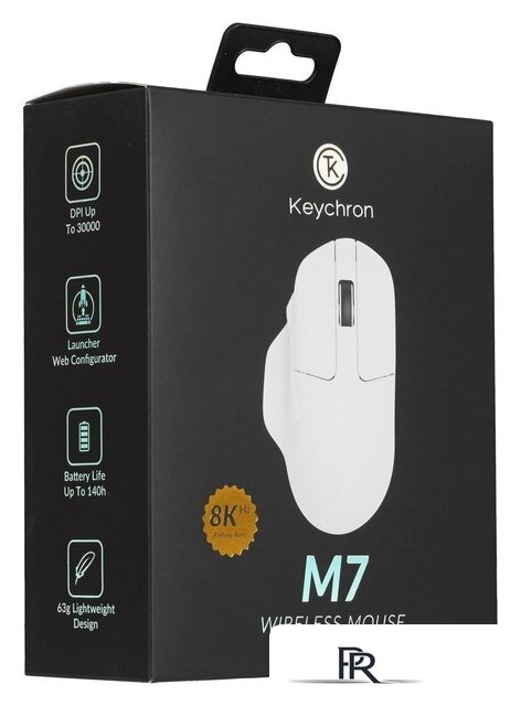Игровая мышь Keychron M7 Wireless 8K (белый) - Изображение №9 — Интернет-магазин ПроЗаказ