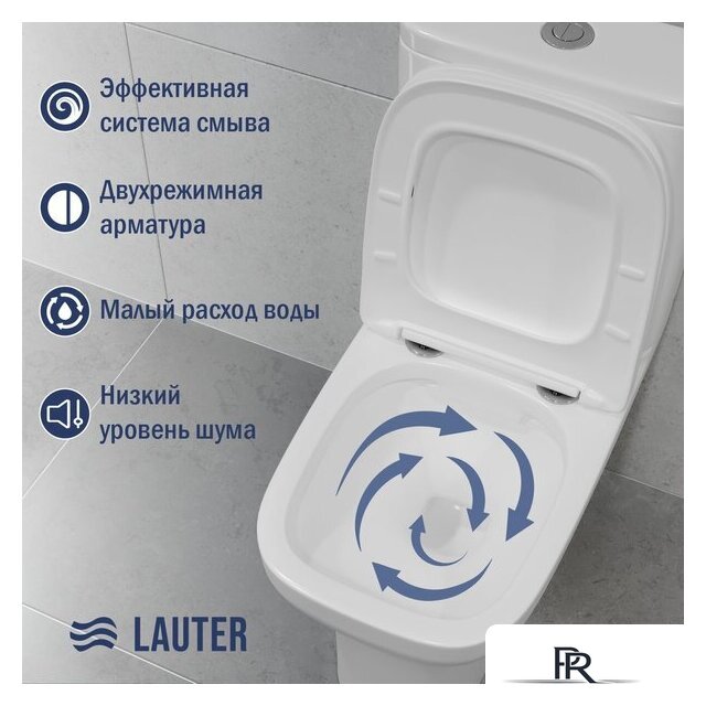 Унитаз напольный Lauter W236 2110236 - Изображение №3 — Интернет-магазин ПроЗаказ