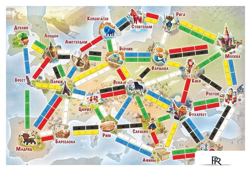 Настольная игра Мир Хобби Ticket to Ride Junior. Европа - Изображение №4 — Интернет-магазин ПроЗаказ