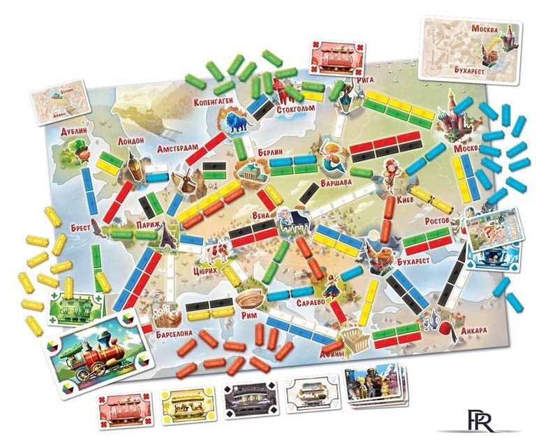 Настольная игра Мир Хобби Ticket to Ride Junior. Европа - Изображение №3 — Интернет-магазин ПроЗаказ
