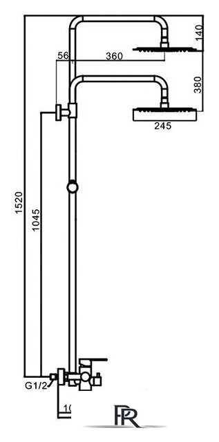Душевая система  FRAP F24801 - Изображение №11 — Интернет-магазин ПроЗаказ