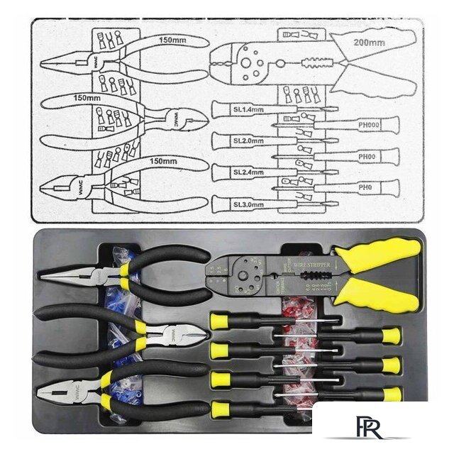 Универсальный набор инструментов WMC Tools 254 (58824) - Изображение №4 — Интернет-магазин ПроЗаказ