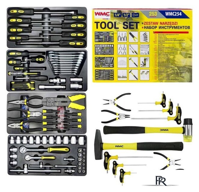 Универсальный набор инструментов WMC Tools 254 (58824) - Изображение №1 — Интернет-магазин ПроЗаказ