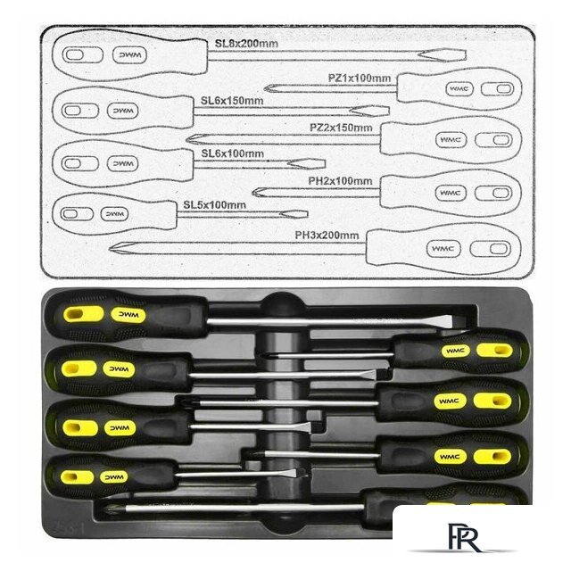 Универсальный набор инструментов WMC Tools 254 (58824) - Изображение №3 — Интернет-магазин ПроЗаказ