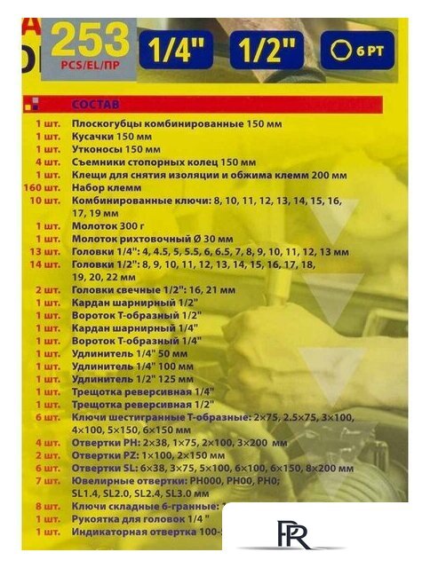 Универсальный набор инструментов WMC Tools 254 (58824) - Изображение №15 — Интернет-магазин ПроЗаказ