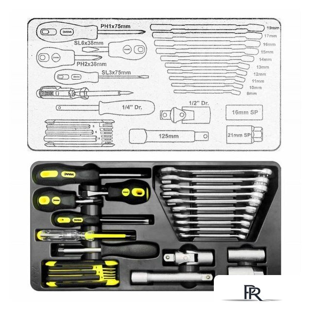 Универсальный набор инструментов WMC Tools 254 (58824) - Изображение №6 — Интернет-магазин ПроЗаказ