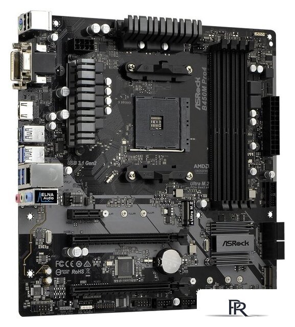 Материнская плата ASRock B450M Pro4 - Изображение №2 — Интернет-магазин ПроЗаказ