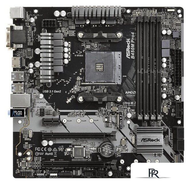 Материнская плата ASRock B450M Pro4 - Изображение №1 — Интернет-магазин ПроЗаказ