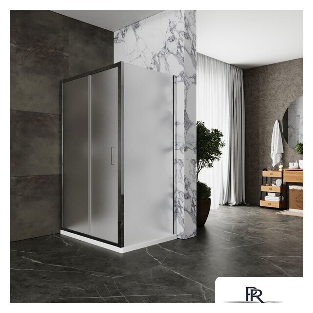 Душевой уголок Roxen Caspia 55060-100C-R 100х80 (матовое стекло) - Изображение №6 — Интернет-магазин ПроЗаказ