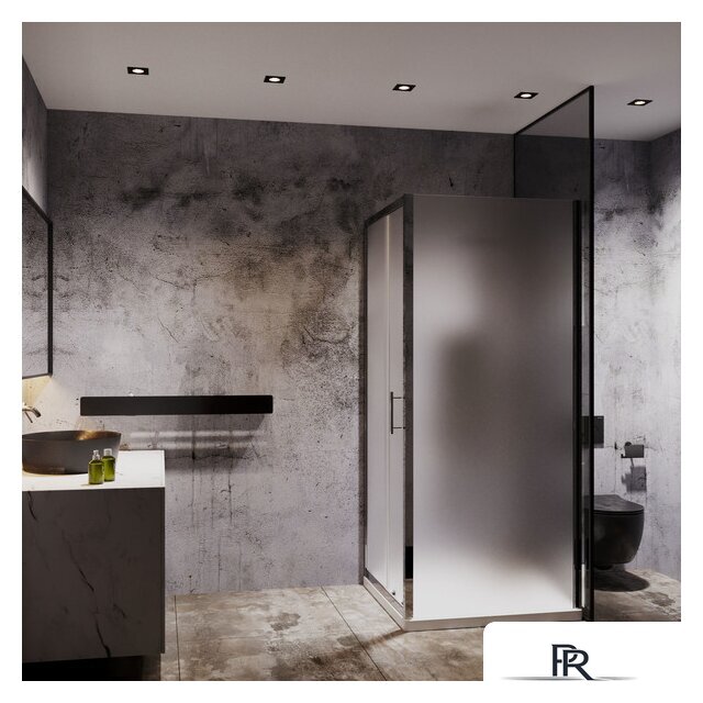 Душевой уголок Roxen Caspia 55060-100C-R 100х80 (матовое стекло) - Изображение №3 — Интернет-магазин ПроЗаказ