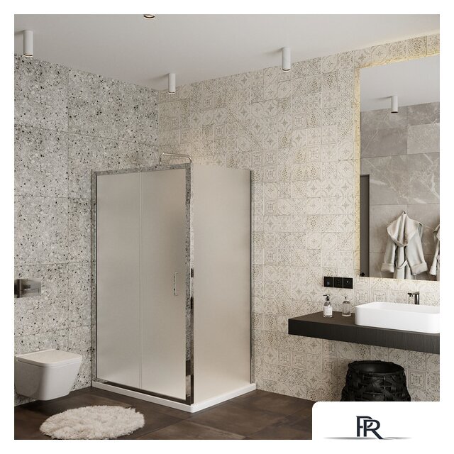 Душевой уголок Roxen Caspia 55060-100C-R 100х80 (матовое стекло) - Изображение №5 — Интернет-магазин ПроЗаказ