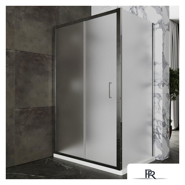 Душевой уголок Roxen Caspia 55060-100C-R 100х80 (матовое стекло) - Изображение №1 — Интернет-магазин ПроЗаказ