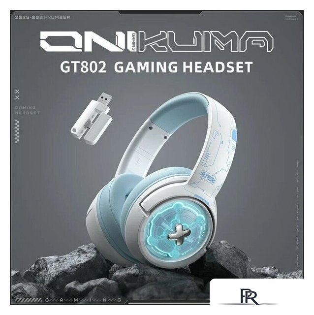 Наушники Onikuma GT802 (белый/голубой) - Изображение №3 — Интернет-магазин ПроЗаказ