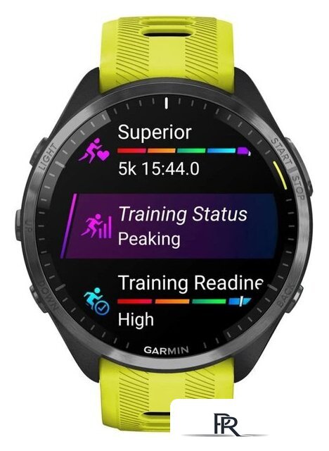 Умные часы Garmin Forerunner 965 (черный/желтый) - Изображение №2 — Интернет-магазин ПроЗаказ