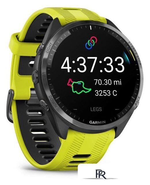 Умные часы Garmin Forerunner 965 (черный/желтый) - Изображение №3 — Интернет-магазин ПроЗаказ