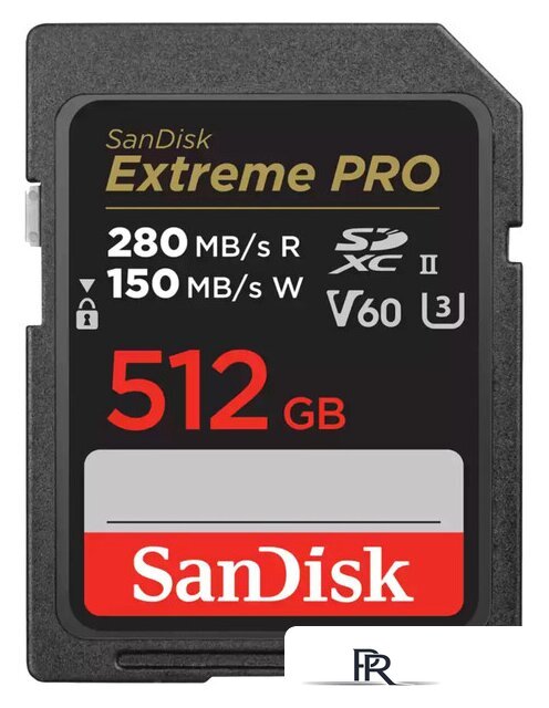 Карта памяти SanDisk Extreme PRO SDXC SDSDXEP-512G-GN4IN 512GB - Изображение №1 — Интернет-магазин ПроЗаказ