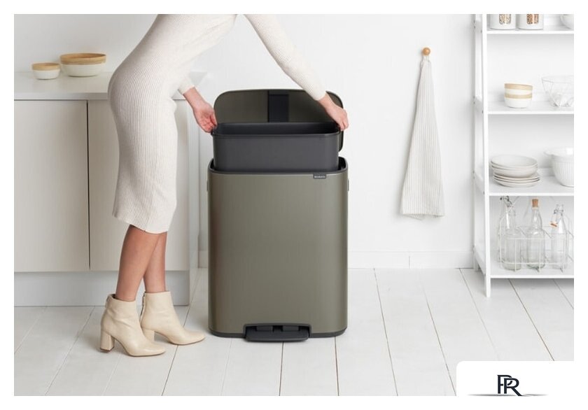 Мусорное ведро Brabantia Bo Pedal Bin 60 л (платиновый) - Изображение №7 — Интернет-магазин ПроЗаказ