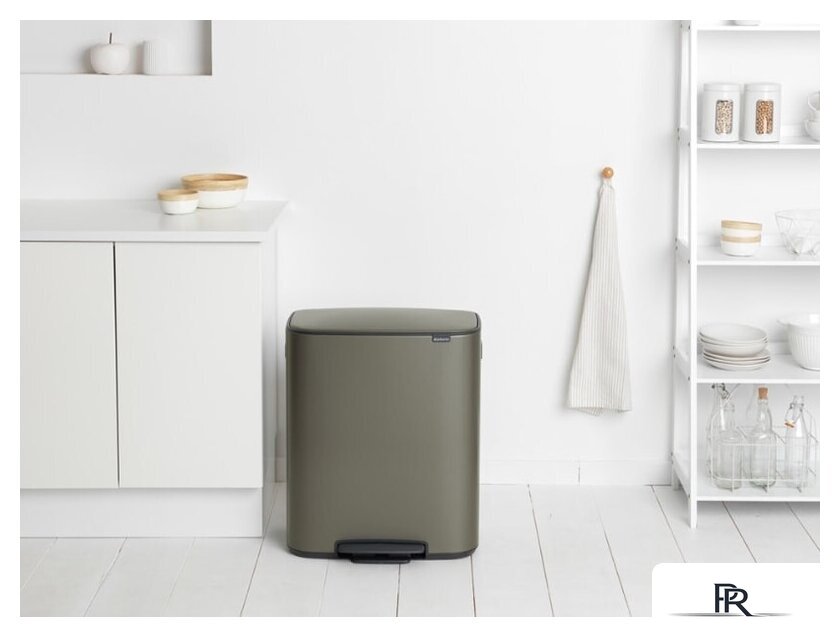 Мусорное ведро Brabantia Bo Pedal Bin 60 л (платиновый) - Изображение №12 — Интернет-магазин ПроЗаказ