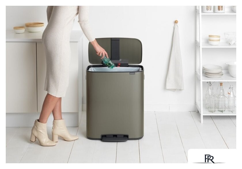Мусорное ведро Brabantia Bo Pedal Bin 60 л (платиновый) - Изображение №9 — Интернет-магазин ПроЗаказ
