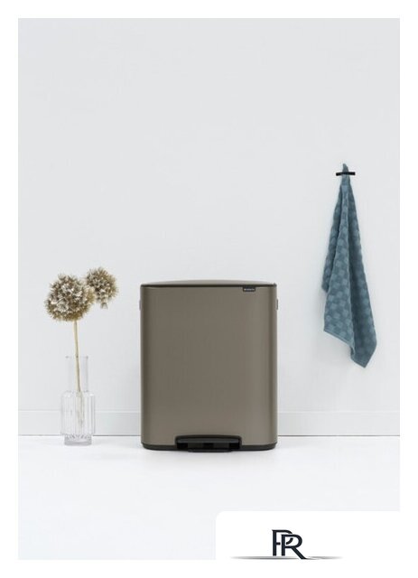 Мусорное ведро Brabantia Bo Pedal Bin 60 л (платиновый) - Изображение №13 — Интернет-магазин ПроЗаказ