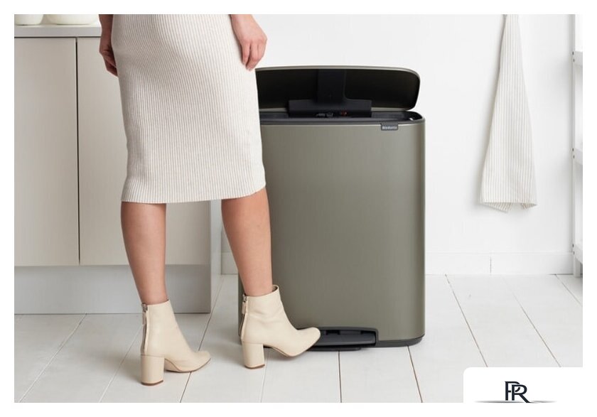 Мусорное ведро Brabantia Bo Pedal Bin 60 л (платиновый) - Изображение №10 — Интернет-магазин ПроЗаказ