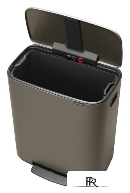 Мусорное ведро Brabantia Bo Pedal Bin 60 л (платиновый) - Изображение №4 — Интернет-магазин ПроЗаказ