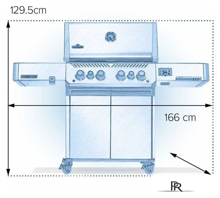 Газовый гриль для дачи Napoleon Prestige 500 Connected RSIB PP500VXRSIBPK-PL - Изображение №2 — Интернет-магазин ПроЗаказ