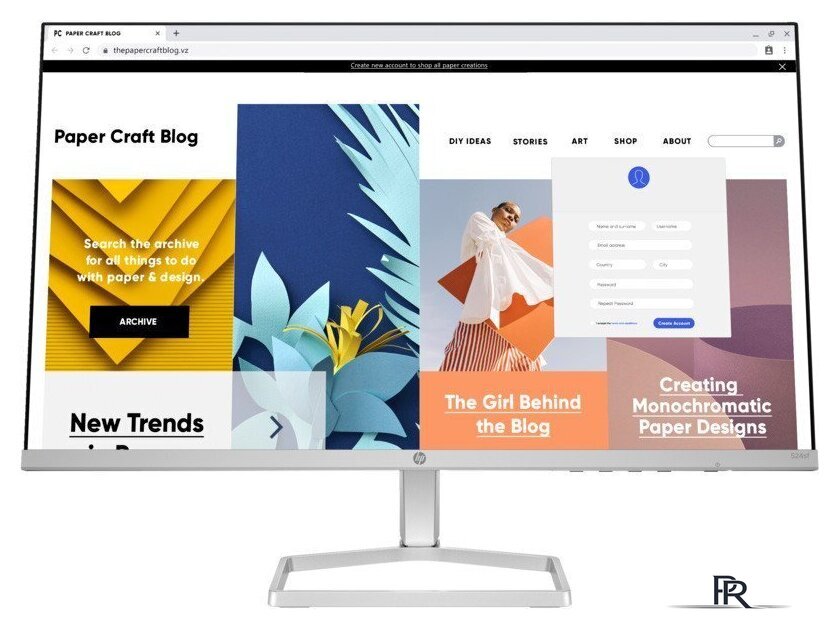 Монитор HP Series 5 524sf 94C17AA - Изображение №1 — Интернет-магазин ПроЗаказ