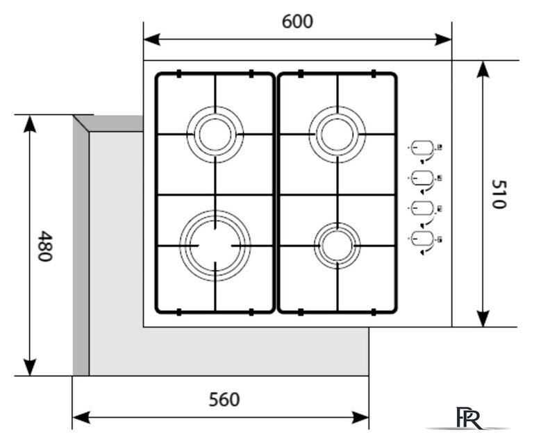 Варочная панель LEX GVS 644-1 IX - Изображение №4 — Интернет-магазин ПроЗаказ