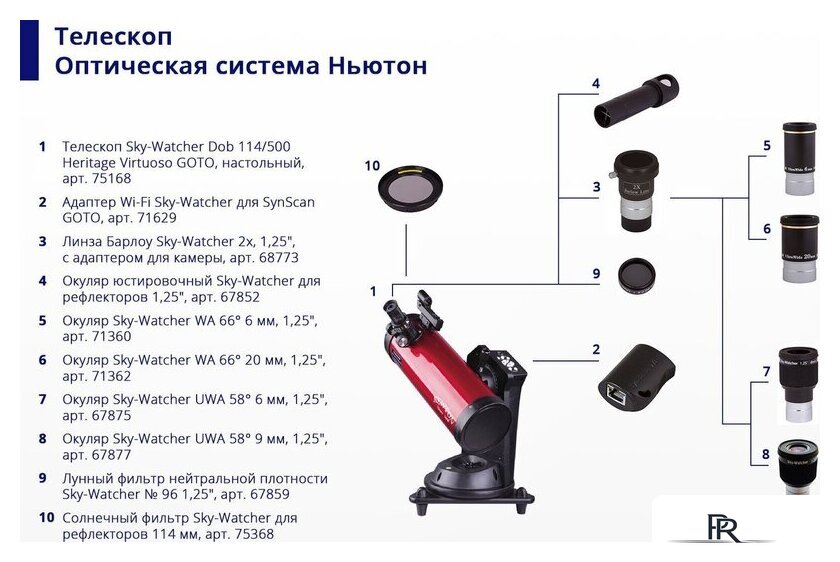 Окуляр Sky-Watcher UWA 58° 9мм 67877 - Изображение №2 — Интернет-магазин ПроЗаказ