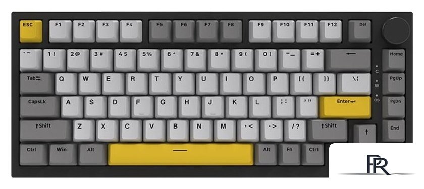 Клавиатура Ajazz AK820 Max (черный/серый/желтый, Magnetic Switches) - Изображение №1 — Интернет-магазин ПроЗаказ