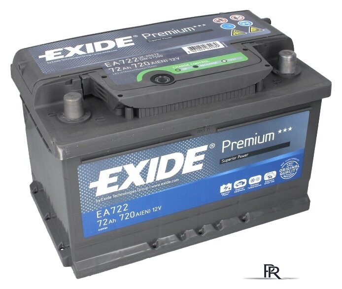 Автомобильный аккумулятор Exide Premium EA722 (72 А/ч) - Изображение №1 — Интернет-магазин ПроЗаказ