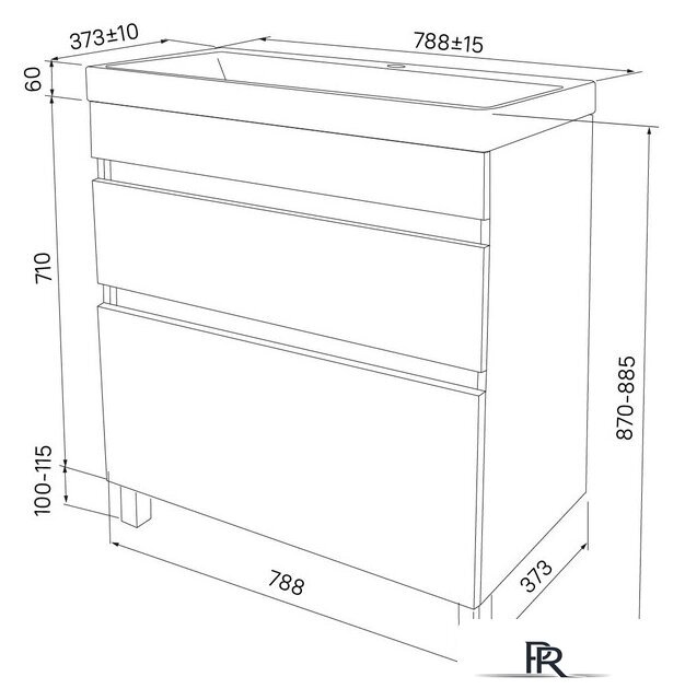  IDDIS Тумба под умывальник Zodiac ZOD8CBFi95 - Изображение №6 — Интернет-магазин ПроЗаказ
